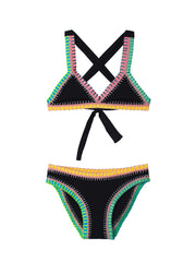 PQ Swim Kids: Rainbow Embroidered Bikini (BPI-836B)