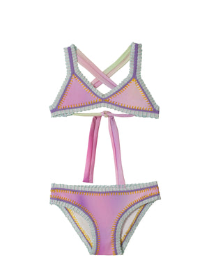 PQ Swim Kids: Rainbow Embroidered Bikini (CTD-836B)