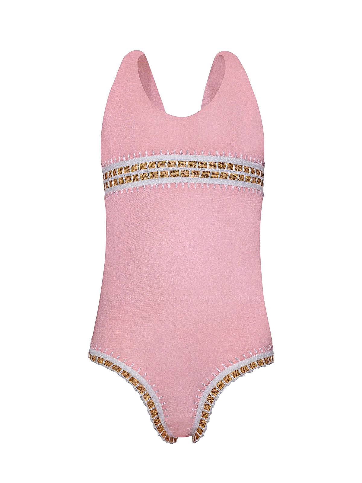 PQ Swim Kids: Mabel Rainbow Embroidered One-Piece
