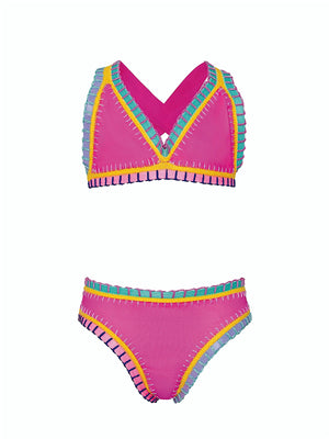 PQ Swim Kids: Rainbow Embroidered Bikini (BRP-836B)