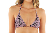 Violet Textured Savage Basal Triangle-Violet Textured Savage Bold Bikini