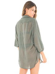 Malai: Willowing Green Akumal Shirt (C18145)