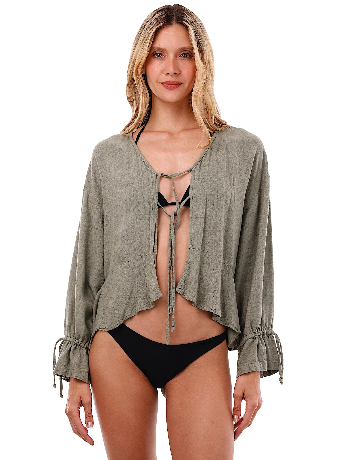 Malai: Luster Ruffle Shirt