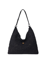 Oryany: Raffia Triangle Shoulder Bag (ORYB-RAFFIATSD-BLK)