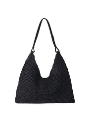 Oryany: Raffia Triangle Shoulder Bag (ORYB-RAFFIATSD-BLK)