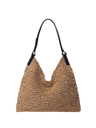 Oryany: Raffia Triangle Shoulder Bag (ORYB-RAFFIATSD-NTL)
