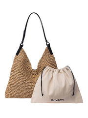 Oryany: Raffia Triangle Shoulder Bag (ORYB-RAFFIATSD-NTL)