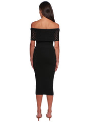 Peixoto: Avril Midi Knit Dress (43046-BLKT)