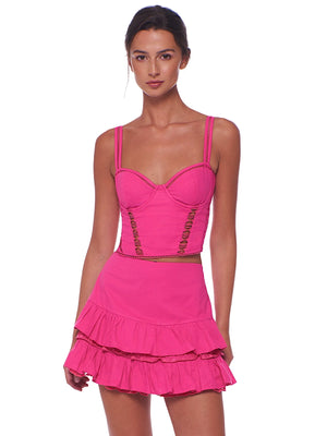 Peixoto: Sasha Corset-Lydia Mini Skirt (45039-PNKPSSN-45040-PNKPSSN)