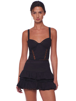 Peixoto: Sasha Corset-Lydia Mini Skirt (45039-BLK-45040-BLK)
