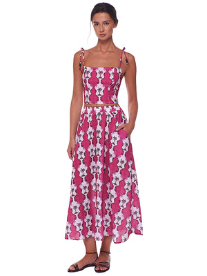 Peixoto: Teddi-Paula Midi Skirt (45063-PNKPLM-42202-PNKPLM)