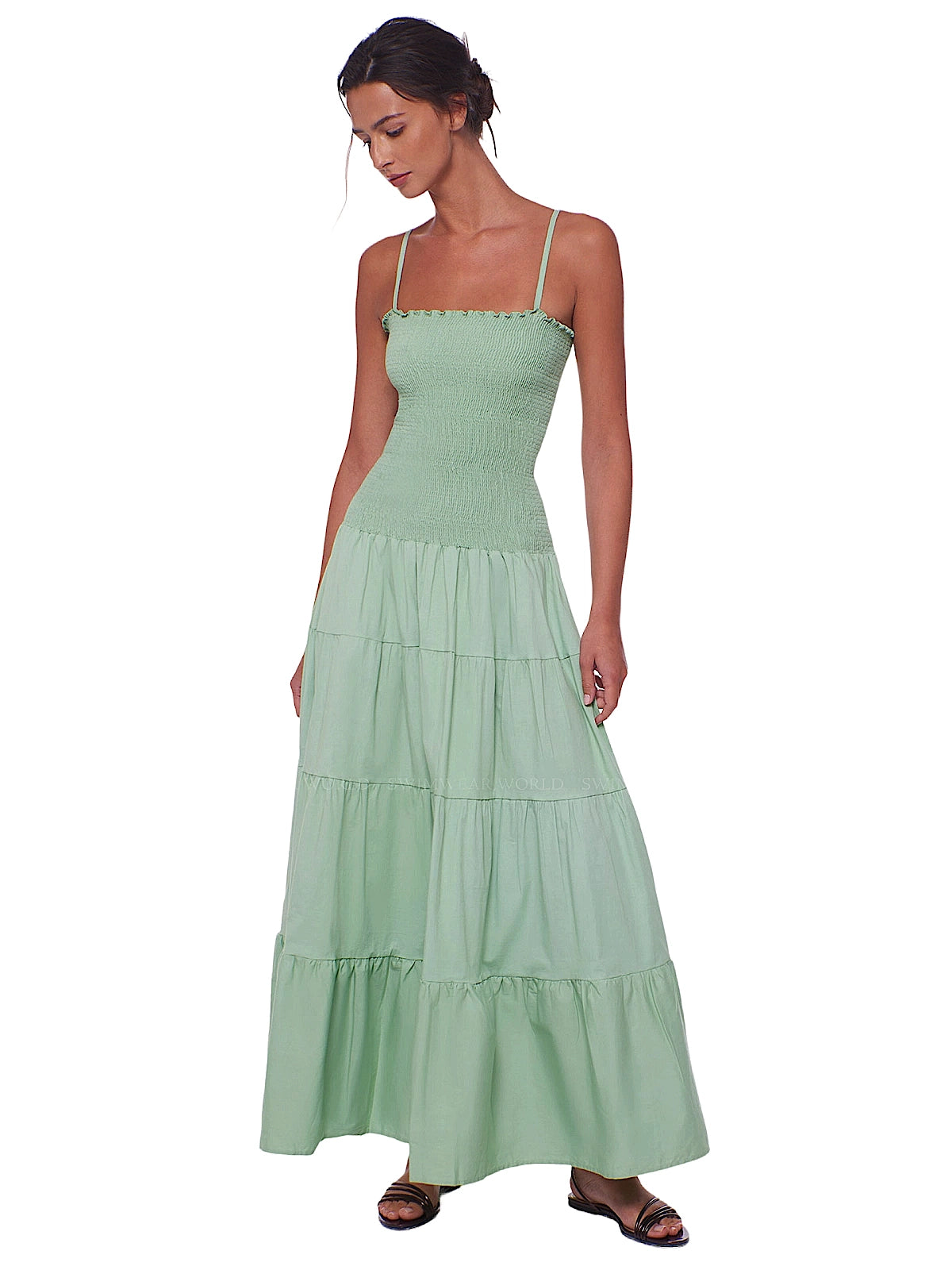 Peixoto: Clementine Maxi Dress (45035-PLMGRN)