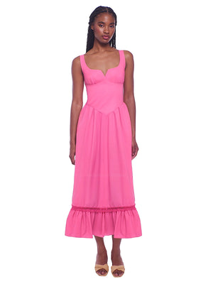 Peixoto: Liam Midi Dress (46014-PNKCRNT)