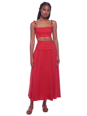 Peixoto: Ezra-Rowan Maxi Skirt (46012-SRCRED-46013-SRCRED)