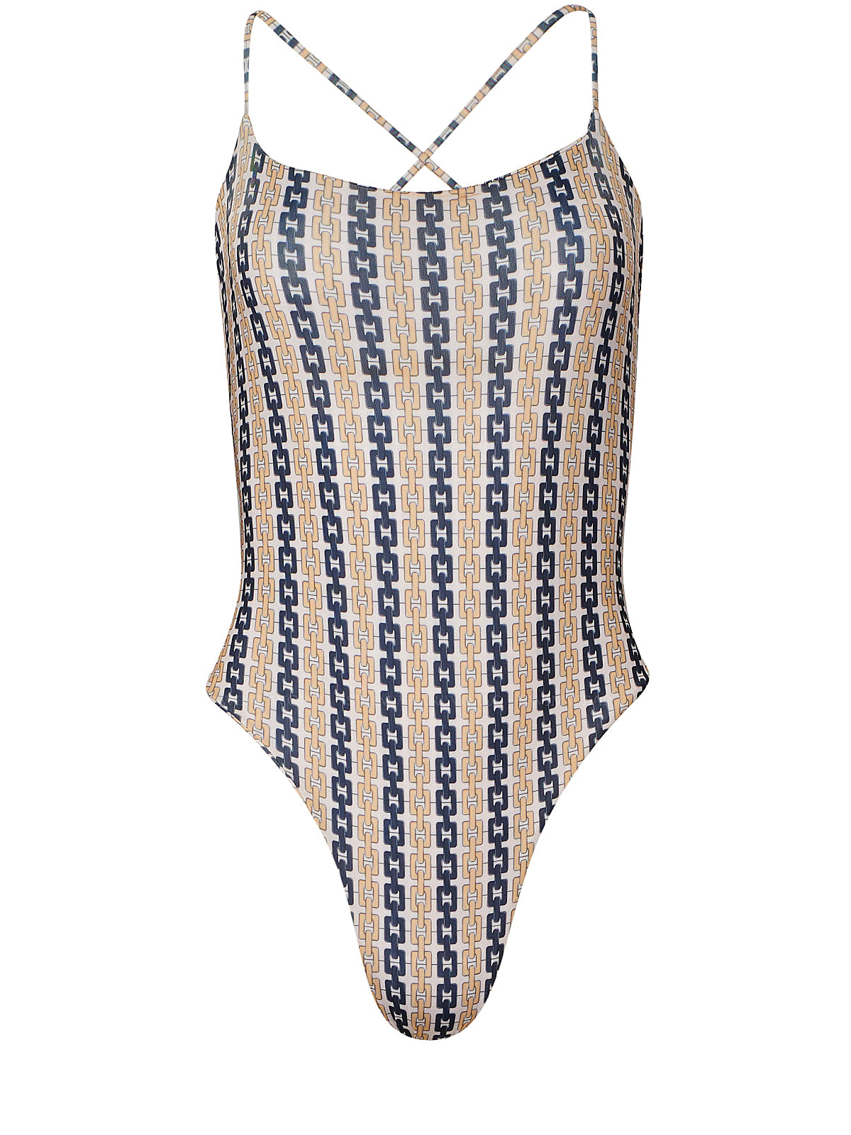 ★2024SS新作★GROVE★RUSSELL LACE ONE-PIECE Jessie One-Shoulder One Piece Swimsuit in navy sparkle