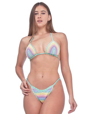 Capittana: Trinidad Rainbow Crochet Bikini (C1163T-C1163B)