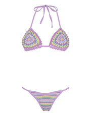 Capittana: Cuba Lilac Crochet Bikini (C925T-C925B)
