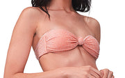 Estefania Orange Shiny Bikini ::RET