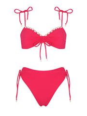 Capittana: Susane Fuchsia Terry Towel Bikini (C1050T-C1050B-HW)