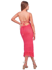 Capittana: Ali Fuchsia Knitted Dress (C1134)