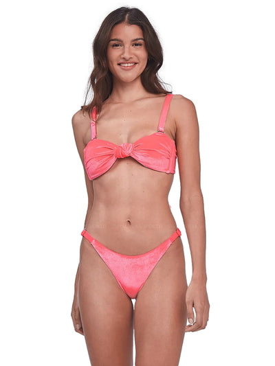 Capittana: Ale Neon Pink Velvet Bikini (C1171T-C1171B)