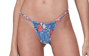 Rachel Denim Peony Bikini