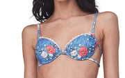 Rachel Denim Peony Bikini