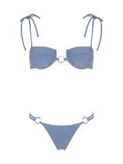 Capittana: Kenya Blue Shiny LW Bikini (C1041T-C1041B-LW)
