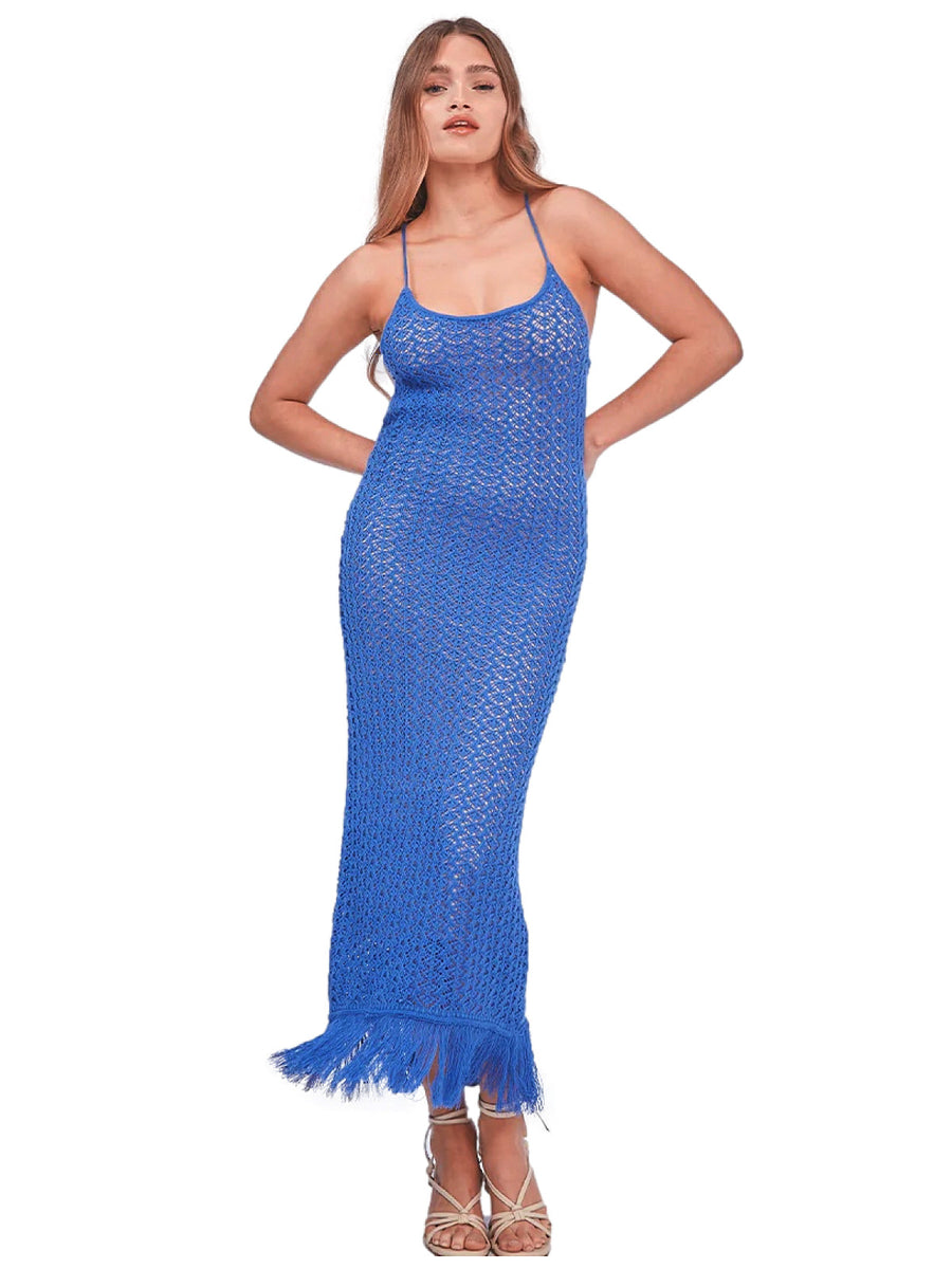 Capittana: Ali Blue Knitted Dress | Swimwear World Capittana: Ali Blue Knitted Dress | Swimwear World