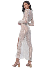 Capittana: Elki Ivory Crochet Dress (C1100)