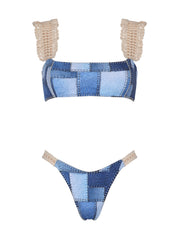 Capittana: Almudena Denim Crochet Bikini (C1089T-C1089B)