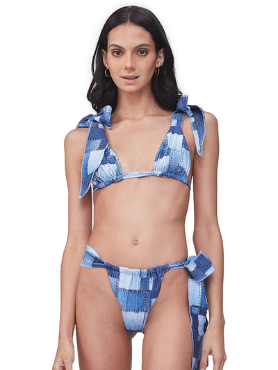 Capittana: Alicia Blue Denim Bikini (C1054T-C1054B)