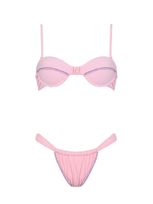 Capittana: Alexia Pink Terry Towel Bikini (C1007T-C1007B)