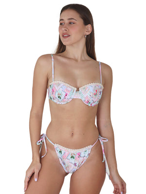 Capittana: Annie Flowers Patchwork Bikini (C1088T-C1088B)