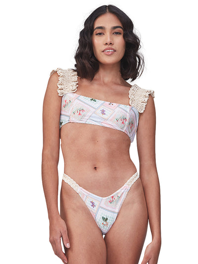 Capittana: Almudena Flowers Patchwork Bikini (C1098T-C1098B)