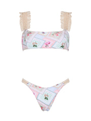 Capittana: Almudena Flowers Patchwork Bikini (C1098T-C1098B)