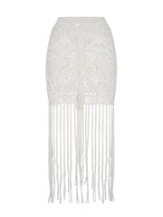 Capittana: Clau Ivory Crochet Skirt (C1152)