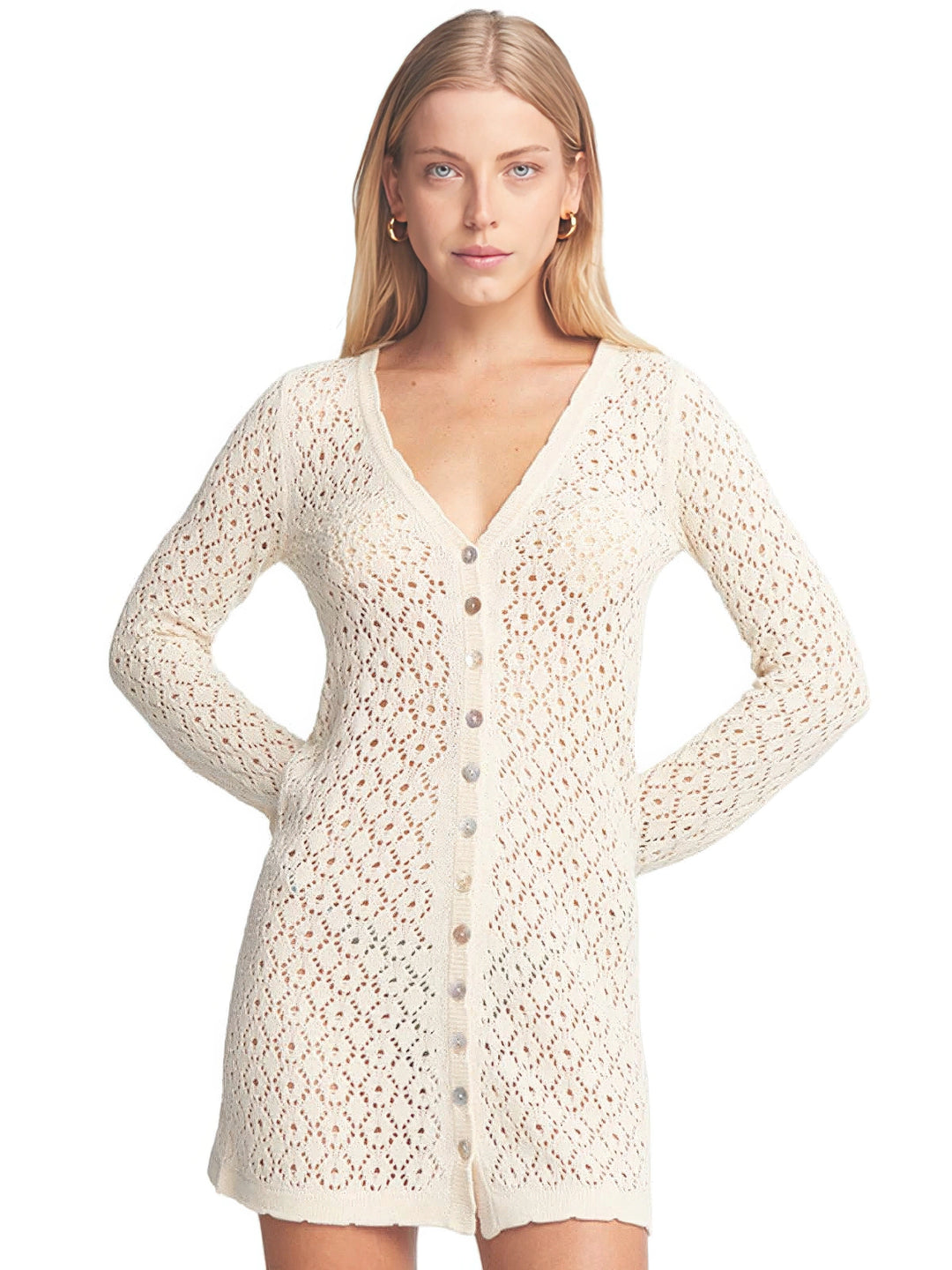 aqua lace mini dress Aqua Long Sleeve Lace Up Mini Dress – Clover Tiger