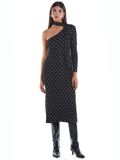 Capittana: Natalie Long Sleeve Polka Dots Dress (C2096)