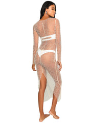 Beach Bunny: Champagne Nights Mesh Dress (HGD2626-BB-NUDE)