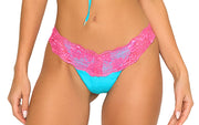 Lady Lace Tie Front Tri-Lady Lace Bikini ::RET