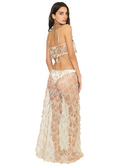 Beach Bunny: Dione Sparkle Crop-Dione Sparkle Maxi Skirt (B2315C1-ROGL-B2315C8-ROGL)