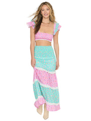 Beach Bunny: Everette Maxi Skirt (S2300K3-PDSH)