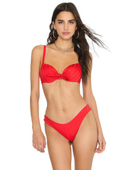 Beach Bunny: Elle Push Up-Gloria Bikini (B2331T7-REDD-B2331B0-REDD)