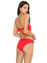 Beach Bunny: Noelani Bandeau-Noelani Bikini (B2207T3-REDD-B2207B6-REDD)