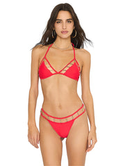 Beach Bunny: Billie Tri-Billie Bikini (B2335T1-REDD-B2335B4-REDD)