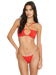 Beach Bunny: Turner Bandeau-Turner Bikini (B2253T3-REDD-B2253B0-REDD)