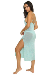 Beach Bunny: Golden Girl Maxi Dress (B2318C4-AQUA)