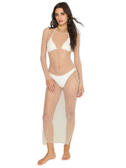 Beach Bunny: Champagne Nights Mesh Dress (HGD2626-BB-WHTE)