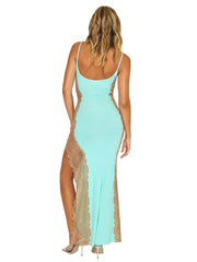 Beach Bunny: Anise Maxi Dress (LW2300D5-AQUA)